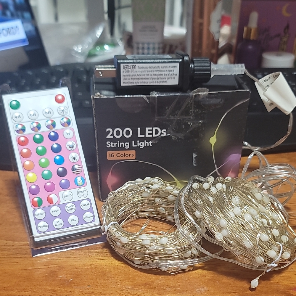 200 LED String Lights with Remote